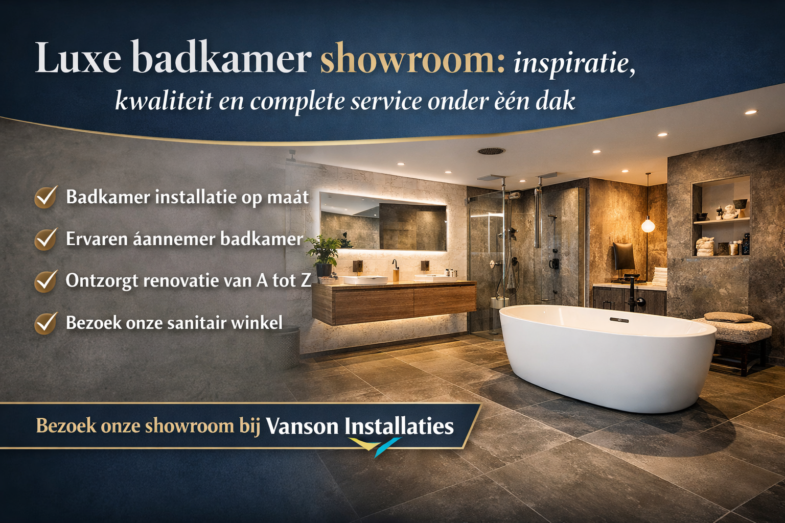 Badkamer installatie door een ervaren aannemer badkamer: van showroom tot luxe resultaat